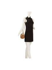 Twist Handle Woven Hobo Bag