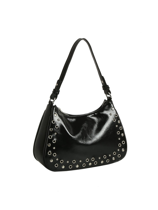 Grommet Trim Mini Shoulder Bag