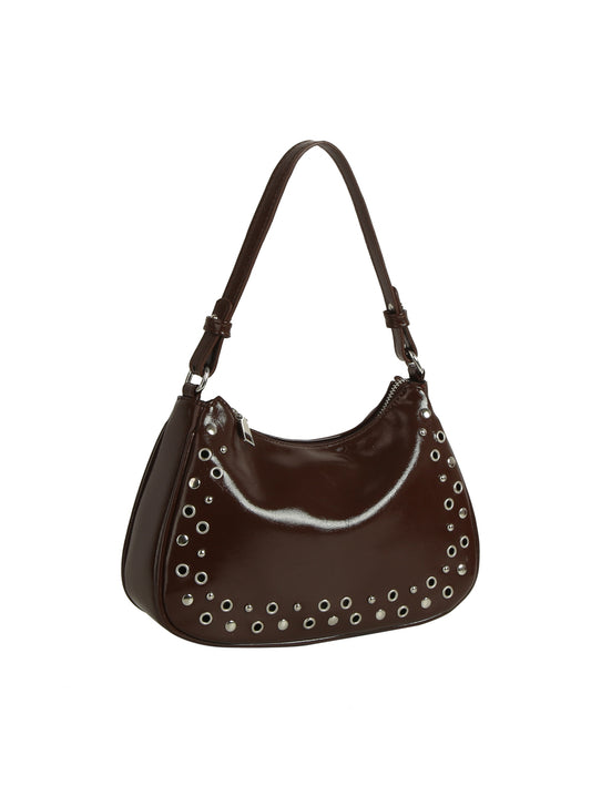 Grommet Trim Mini Shoulder Bag