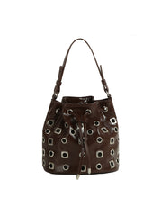 Studded Edge Bucket Bag