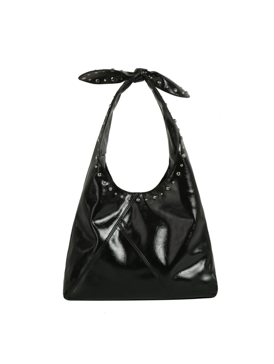Studded Bow Handle Tote