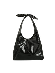 Studded Bow Handle Tote