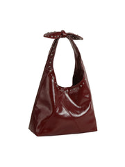 Studded Bow Handle Tote