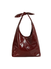 Studded Bow Handle Tote