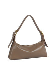 Stone handbag with a strap on a white background