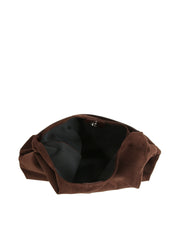 Soft Suede Slouch Hobo Tote with Suede Zip Pouch