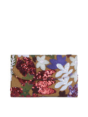 Boho Sequin Floral Embroidered Clutch