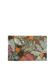 Boho Sequin Floral Embroidered Clutch