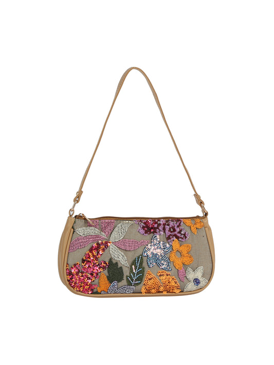 Sequin Patch Shoulder Bag