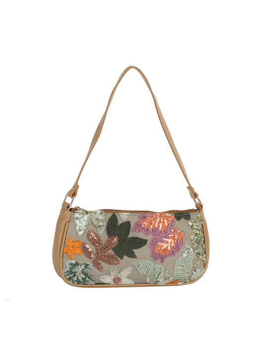 Sequin Patch Shoulder Bag