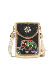 Beaded Boho Crossbody Phone Bag