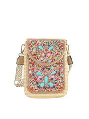 Beaded Boho Crossbody Phone Bag