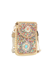 Beaded Boho Crossbody Phone Bag