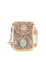 Beaded Boho Crossbody Phone Bag
