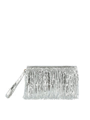 Sequin Fringe Wristlet Clutch