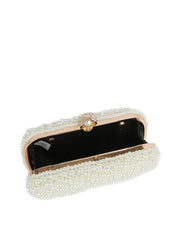Pearl Beaded Box Clutch