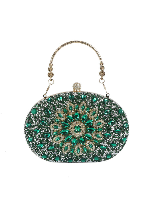 Radiant Gemstone Evening Clutch