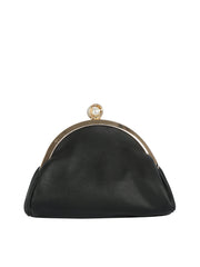 Pearl Kisslock Pleated Clutch