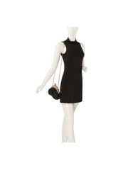 Pearl Kisslock Pleated Clutch