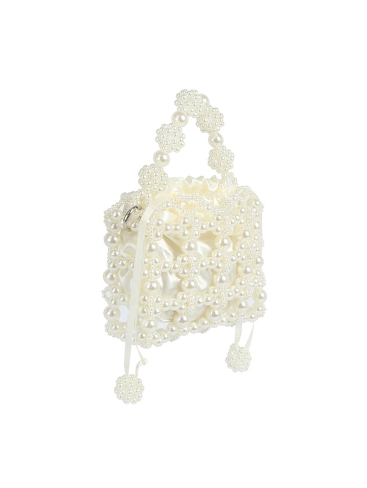 Petite Pearl Beaded Mini Handbag