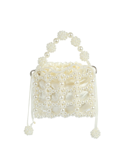 Petite Pearl Beaded Mini Handbag