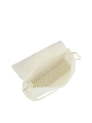 Pearl Handle Beaded Clutch