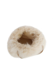 Pearl Accent Faux Fur Tote