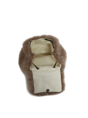 Faux Fur Drawstring Backpack