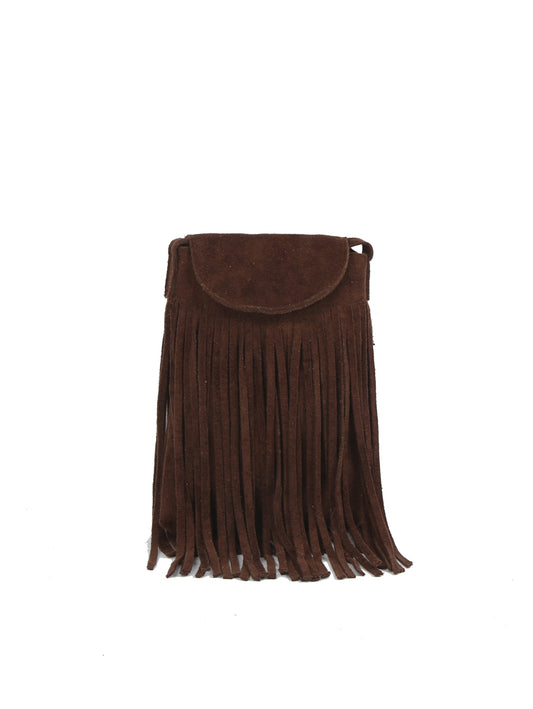 Fringe Suede Crossbody Bag