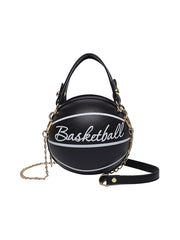 Basketball Shape Round Crossbody Bag