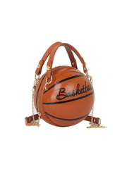 Basketball Shape Round Crossbody Bag