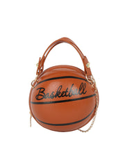 Basketball Shape Round Crossbody Bag