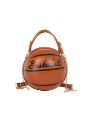 Basketball Shape Round Crossbody Bag
