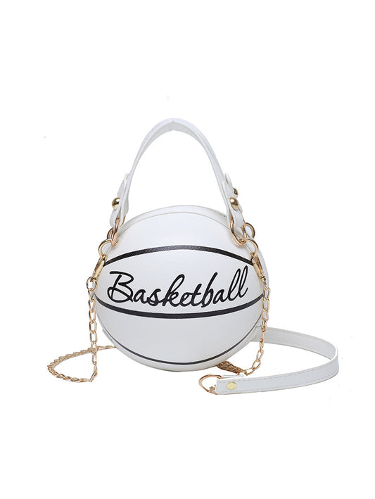 Basketball Shape Round Crossbody Bag
