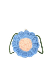 Crochet Flower Crossbody Bag