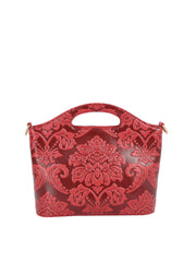 Vintage Floral Embossed Handbag