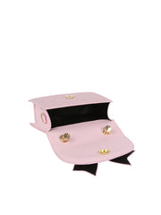 Glitter Bow Flap Top Handle Evening Bag