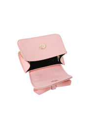 Pearl Handle Bow Accent Mini Handbag
