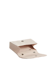 Pearl Handle Ruched Evening Clutch