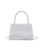 Dazzling Rhinestone Bow Evening Satchel