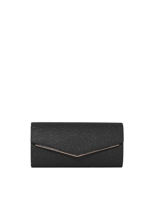 Glitter Envelope Evening Clutch Bag with Chain Strap