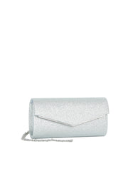 Glitter Envelope Evening Clutch Bag with Chain Strap