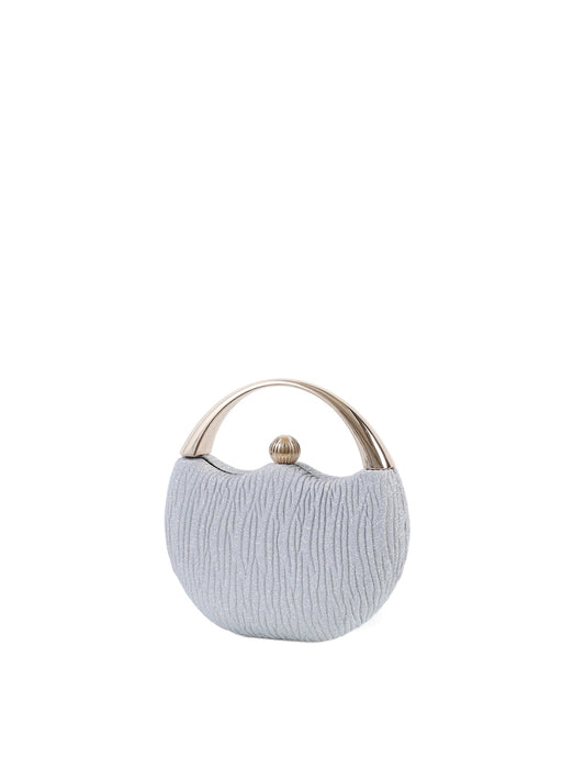 Glitter Metallic Frame Evening Clutch Bag