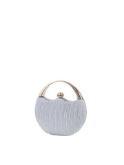 Glitter Metallic Frame Evening Clutch Bag