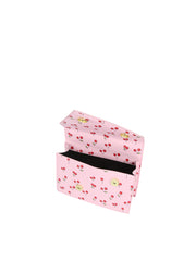Cherry Print Twisted Handle Satchel Bag