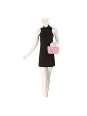 Cherry Print Twisted Handle Satchel Bag