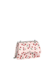 Cherry Print Mini Flap Bag