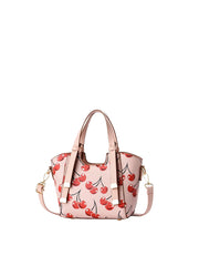 Cherry Print Mini Satche Tote Bag