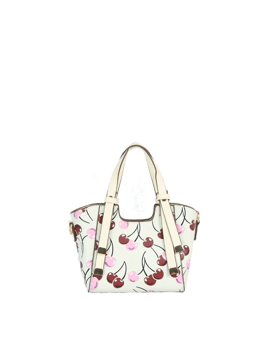 Cherry Print Mini Satche Tote Bag