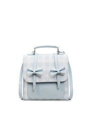 Double Bow Gingham Backpack
